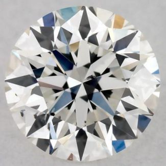 0.43 Carat Round H SI2 EX GIA Natural Diamond