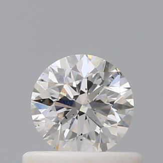 0.50 Carat Round H SI2 VG GIA Natural Diamond