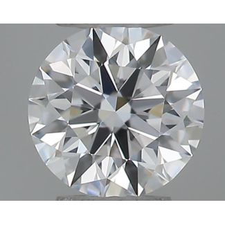 0.20 Carat Round D VVS2 EX GIA Natural Diamond