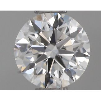 0.46 Carat Round F VVS1 EX GIA Natural Diamond