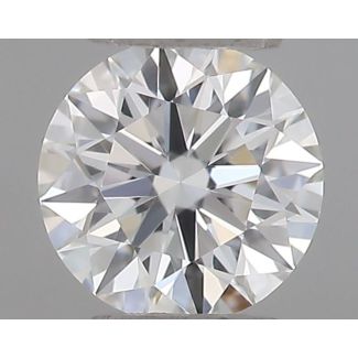 0.22 Carat Round F VVS2 EX GIA Natural Diamond