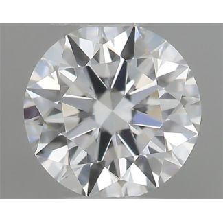 0.23 Carat Round F VVS1 EX GIA Natural Diamond