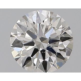 0.59 Carat Round F SI1 EX GIA Natural Diamond