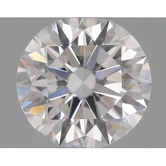 0.50 Carat Round E SI2 EX VG GIA Natural Diamond