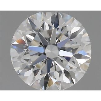 0.57 Carat Round F VVS1 EX GIA Natural Diamond