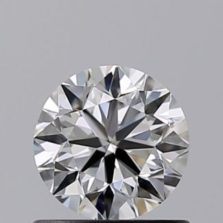 0.70 Carat Round F VS2 G EX VG GIA Natural Diamond