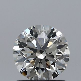 0.90 Carat Round I SI1 EX VG GIA Natural Diamond