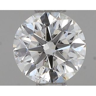 0.45 Carat Round H SI1 EX GIA Natural Diamond