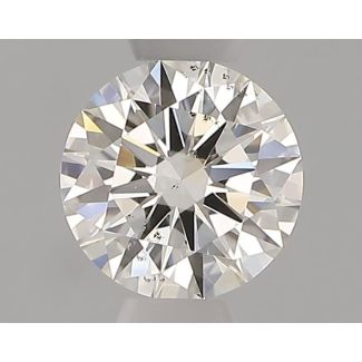 0.32 Carat Round H SI2 EX GIA Natural Diamond