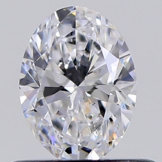 0.47 Carat Oval D VS2 - EX VG GIA Natural Diamond