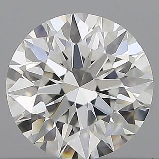 0.48 Carat Round F VVS1 EX GIA Natural Diamond