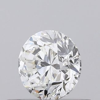 0.4 Carat Round H SI1 GD EX GIA Natural Diamond