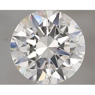 0.5 Carat Round F VVS1 EX GIA Natural Diamond