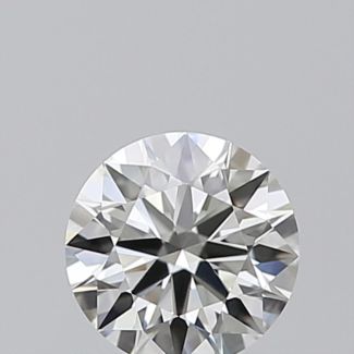 0.41 Carat Round I VVS2 EX GIA Natural Diamond