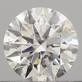 0.40 Carat Round H SI2 EX GIA Natural Diamond