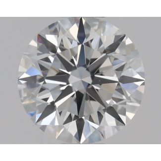 0.58 Carat Round D VVS2 EX GIA Natural Diamond