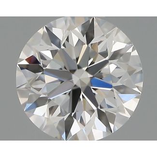 0.43 Carat Round E VVS2 EX GIA Natural Diamond