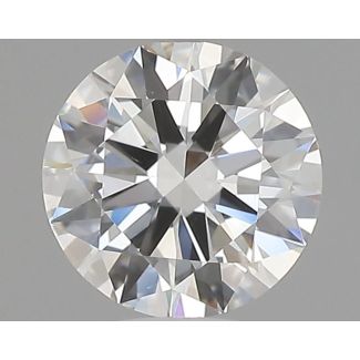 0.52 Carat Round H VS2 EX GIA Natural Diamond