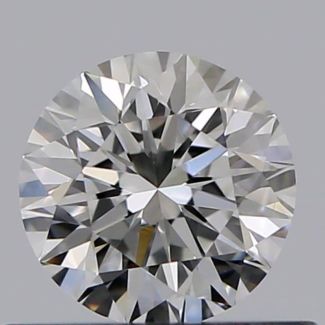 0.45 Carat Round F VVS2 VG EX GIA Natural Diamond