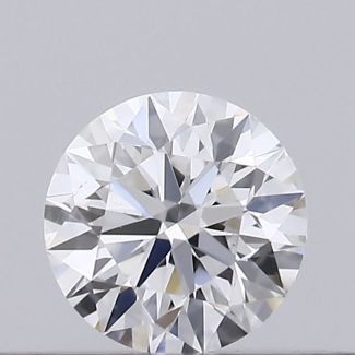 0.2 Carat Round D VS2 EX VG GIA Natural Diamond