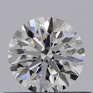 0.40 Carat Round F VVS2 EX VG GIA Natural Diamond