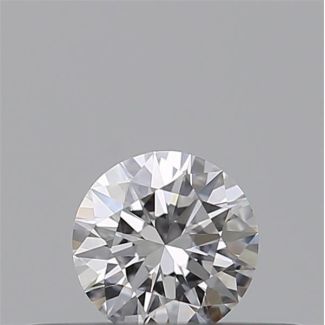 0.18 Carat Round E VVS1 EX GIA Natural Diamond