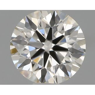 0.5 Carat Round H VVS2 EX IGI Natural Diamond