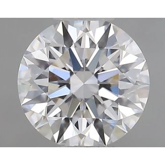 0.55 Carat Round E VVS2 EX GIA Natural Diamond