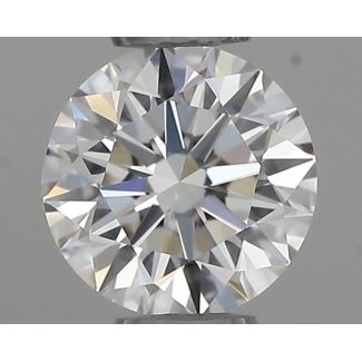 0.33 Carat Round F VVS2 EX IGI Natural Diamond