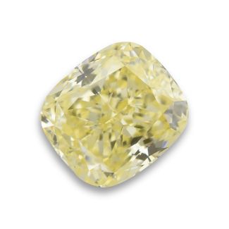 1.01 Carat Cushion Modified Fancy Yellow VVS2 - VG GIA Natural Diamond