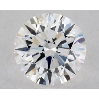 0.31 Carat Round F VVS2 EX GIA Natural Diamond