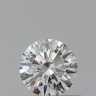 0.33 Carat Round H SI1 EX GIA Natural Diamond