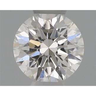 0.30 Carat Round H SI1 EX VG GIA Natural Diamond