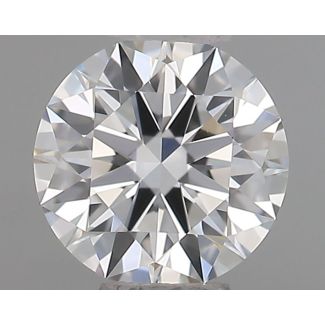 0.46 Carat Round F VVS2 EX GIA Natural Diamond