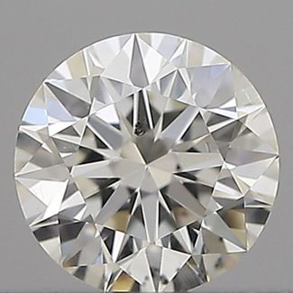 0.40 Carat Round H SI1 EX IGI Natural Diamond