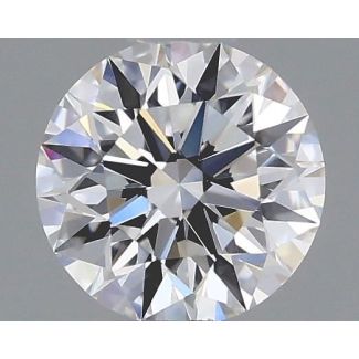 0.33 Carat Round E VVS1 EX VG GIA Natural Diamond