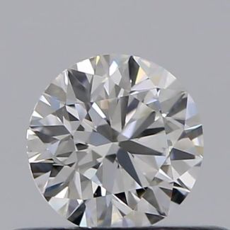 0.33 Carat Round F VVS2 EX GIA Natural Diamond