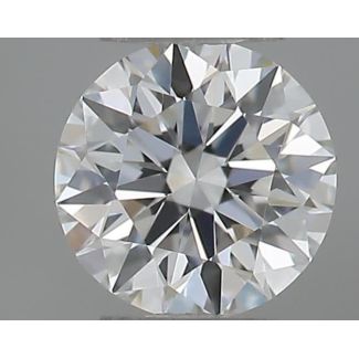 0.21 Carat Round F VVS2 EX GIA Natural Diamond