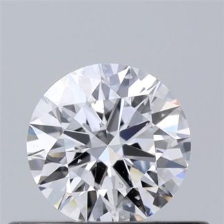 0.40 Carat Round D SI2 VG EX GD GIA Natural Diamond