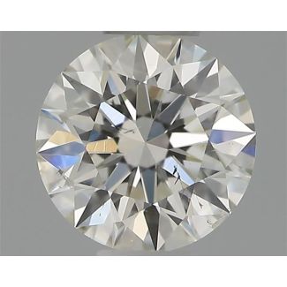 0.32 Carat Round H SI1 EX GIA Natural Diamond