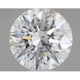 0.91 Carat Round E SI1 EX GIA Natural Diamond