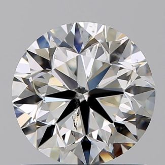 1.02 Carat Round H SI1 G EX VG GIA Natural Diamond