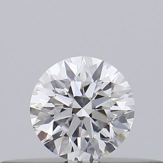 0.18 Carat Round D SI1 EX VG GIA Natural Diamond