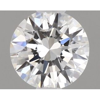 0.33 Carat Round E VVS1 EX GIA Natural Diamond