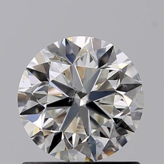 0.80 Carat Round H SI2 VG EX GIA Natural Diamond