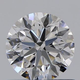 0.60 Carat Round D VS1 VG EX GIA Natural Diamond