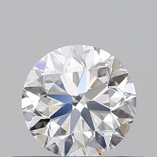 0.51 Carat Round D VVS2 VG EX GIA Natural Diamond