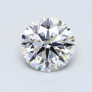 0.92 Carat Round I VVS1 EX GIA Natural Diamond