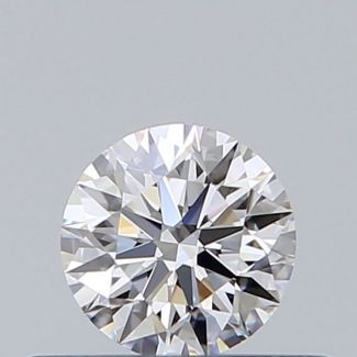 0.31 Carat Round E VVS1 EX GIA Natural Diamond