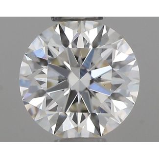 0.44 Carat Round G VVS2 EX IGI Natural Diamond